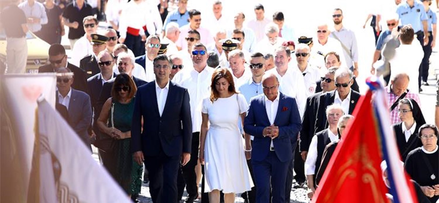 Predsjednik Vlade Plenković na svetkovini Velike Gospe u Sinju